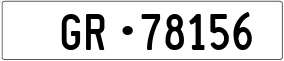 Trailer License Plate